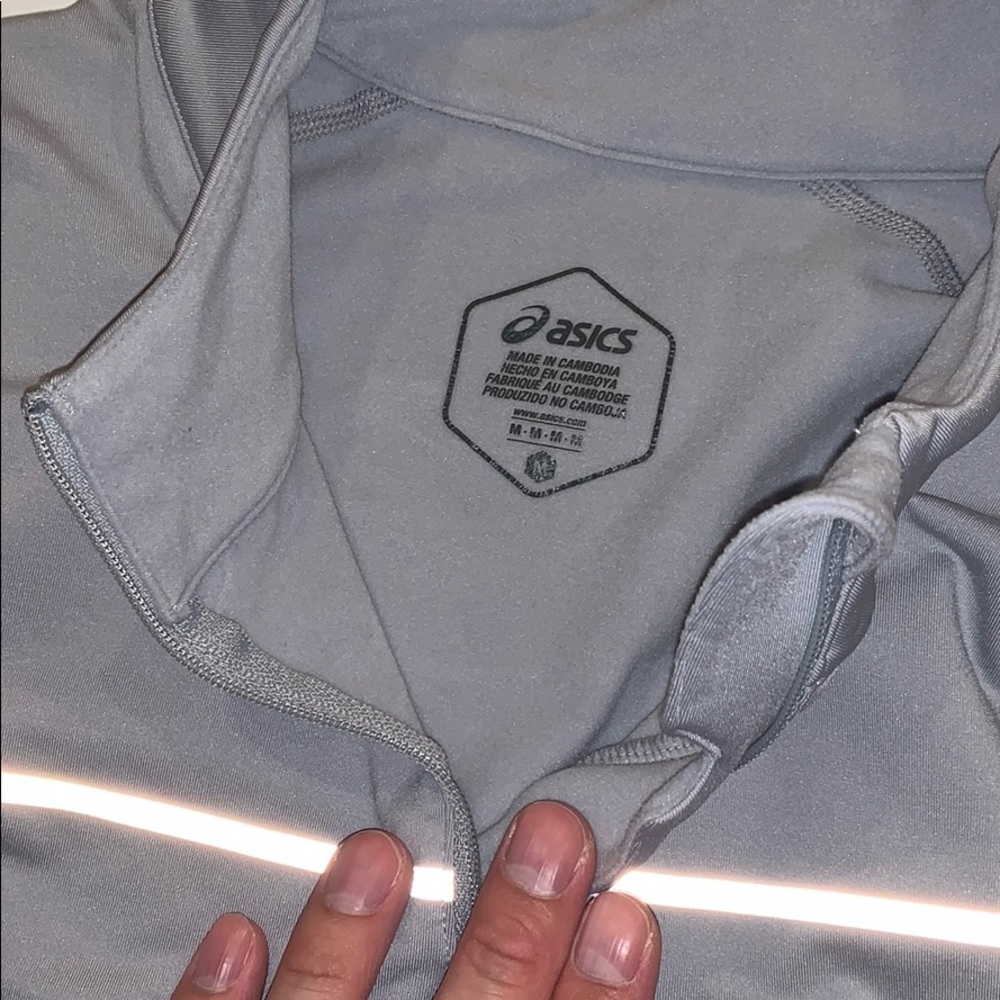 Men’s ASICS lite show half zip up sweater - Picture 7 of 7
